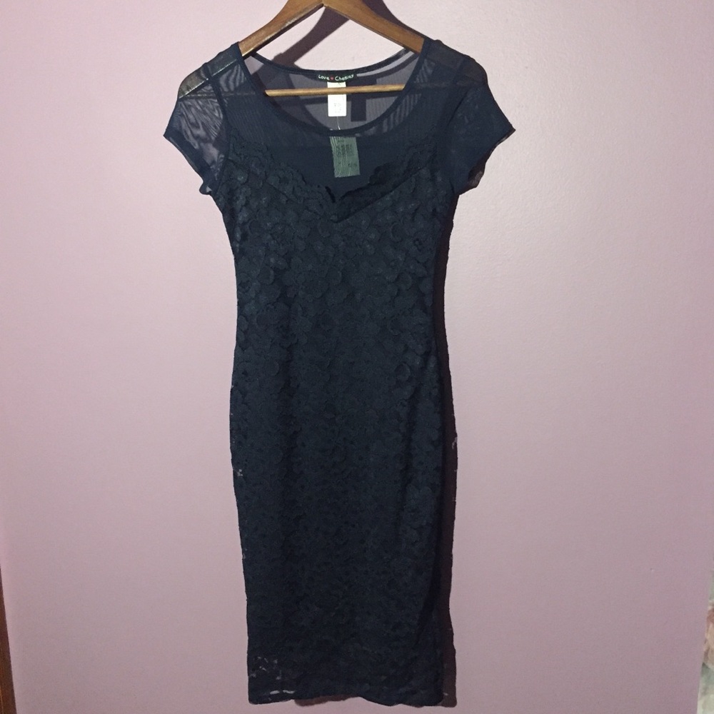Navy Body-con Dress - Picture 2 of 5
